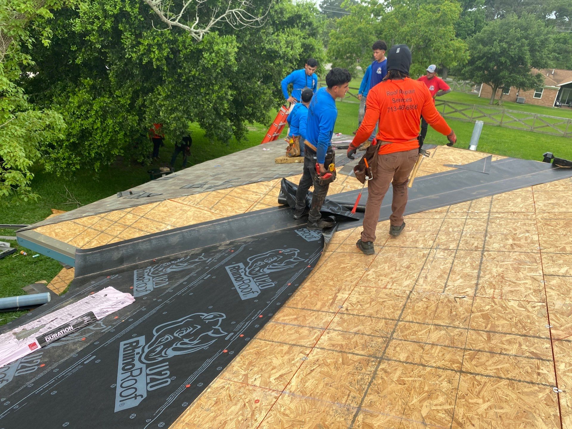Residential Roofing Installation using Owen's Corning Duration (Lifetime) Shingles by Roof Repair Company