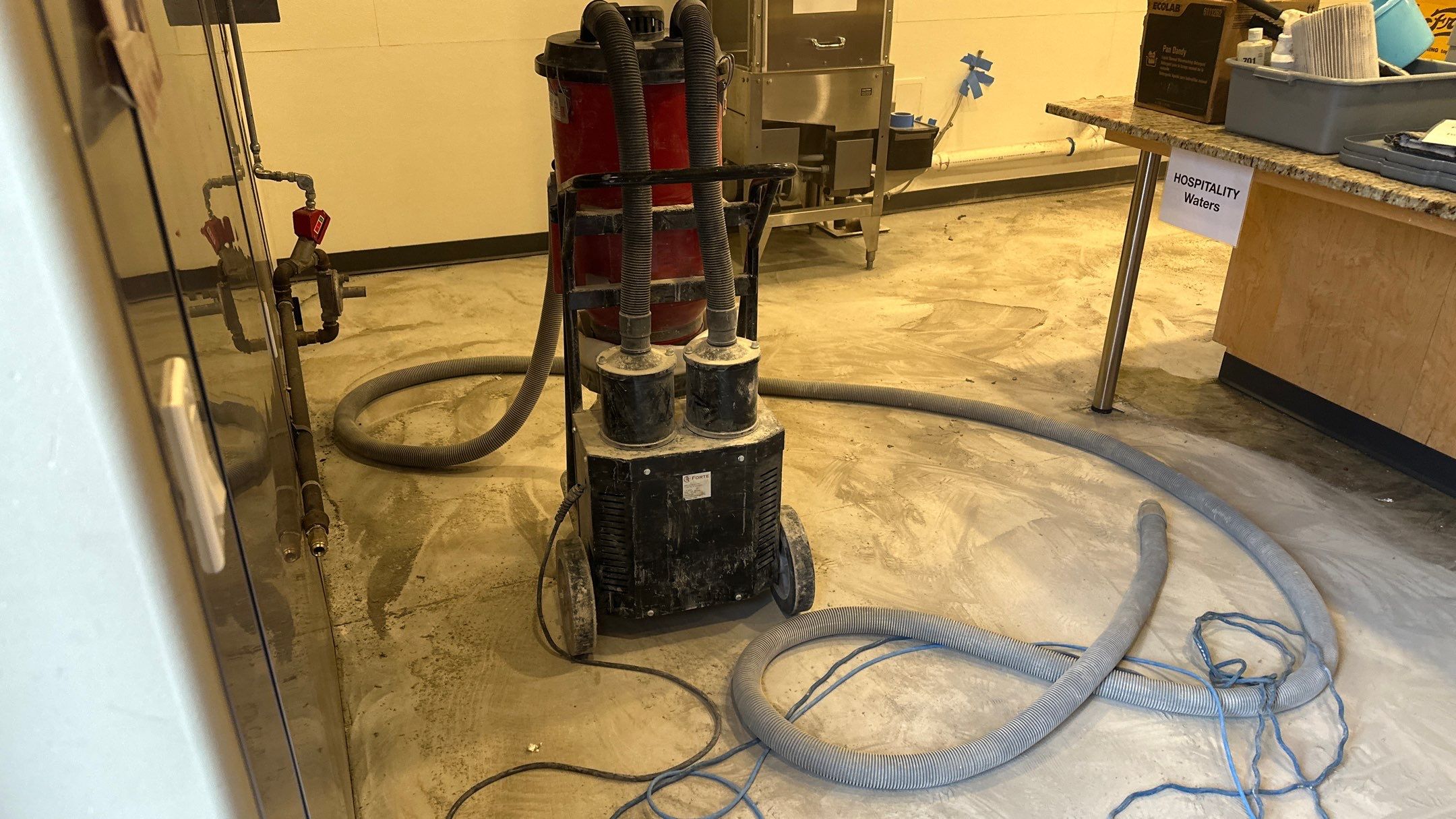 Commercial Kitchen Floor Transformation using Mt Everest by Croc Coatings, LLC