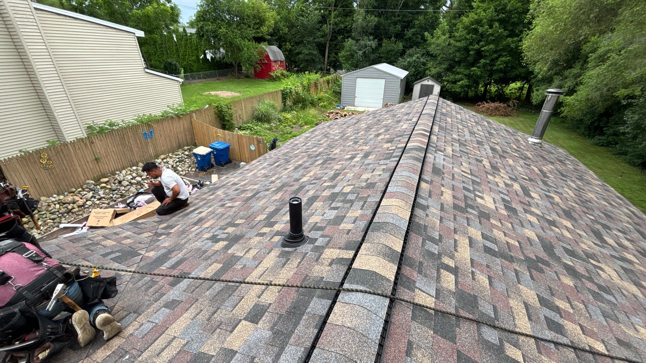 Roof Replacement using Owens Corning Summer Harvest by 180 Contractors