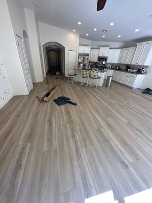 Flooring Installation using Luxury Vinyl Plank