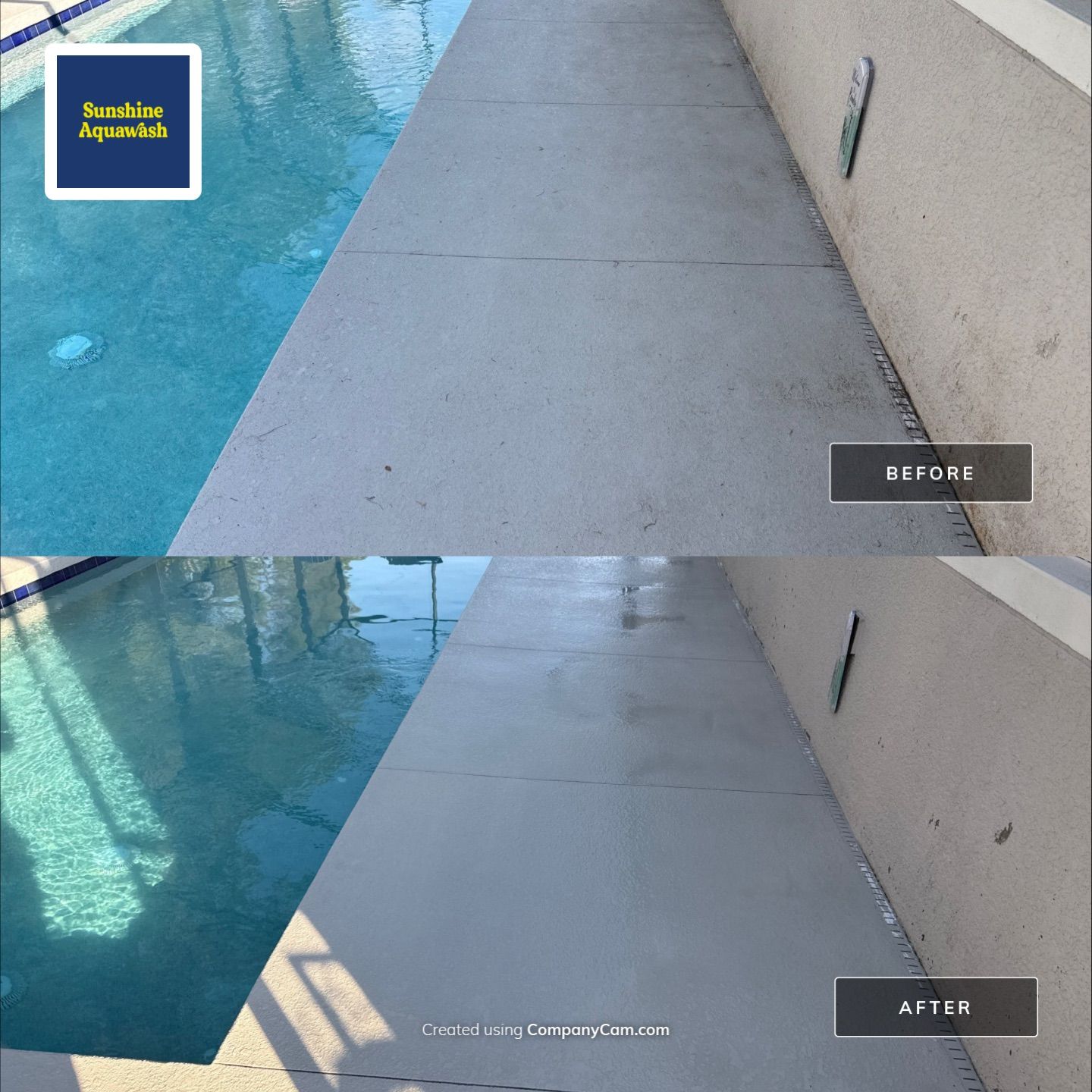 Painted Pool Deck & Screen Enclosure Cleaning | Heron Creek, Palmetto FL by Sunshine AquaWash