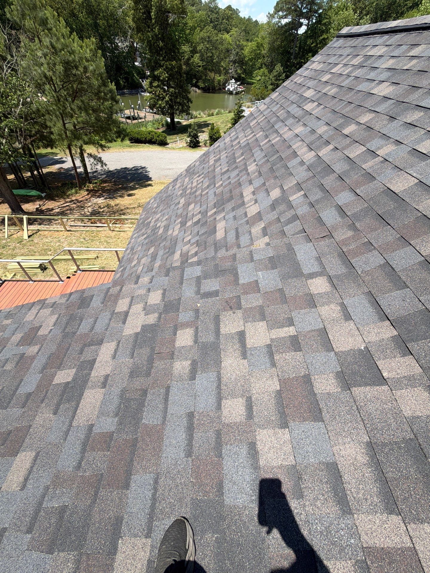Complete Asphalt Shingle Roof Replacement and Sheathing Repair in Deltaville by Cade Construction