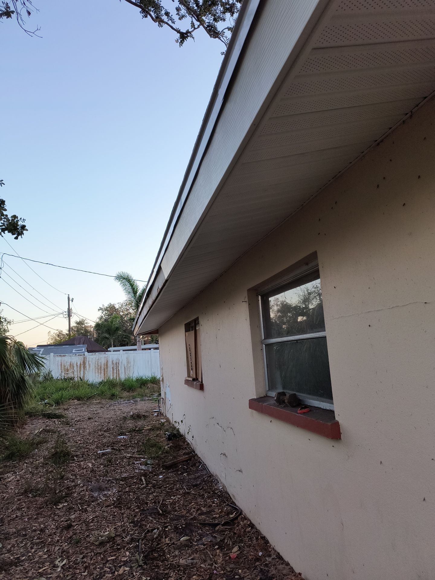 White Soffit and Fascia Upgrade in Sarasota FL by Gutter Professors