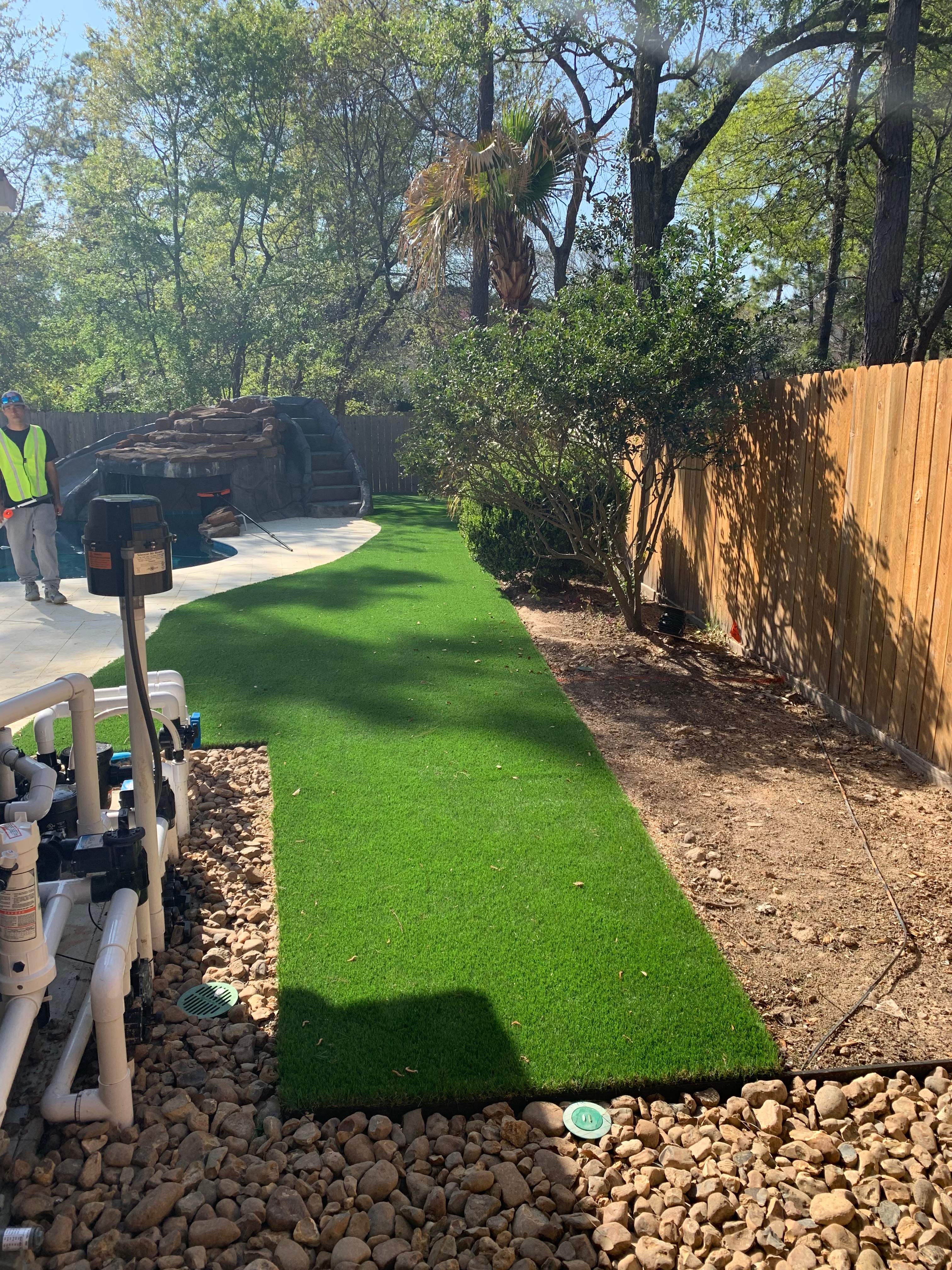 π§π‘ Project Spotlight: From Garage Flooding to Poolside Paradise for Mr. Stewart by Texas Urban Elements