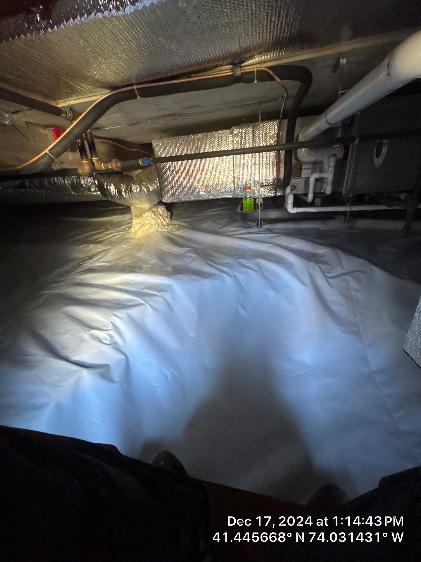 Crawl Space Encapsulation using Closed Cell Spray Foam by NYS Foam & Energy