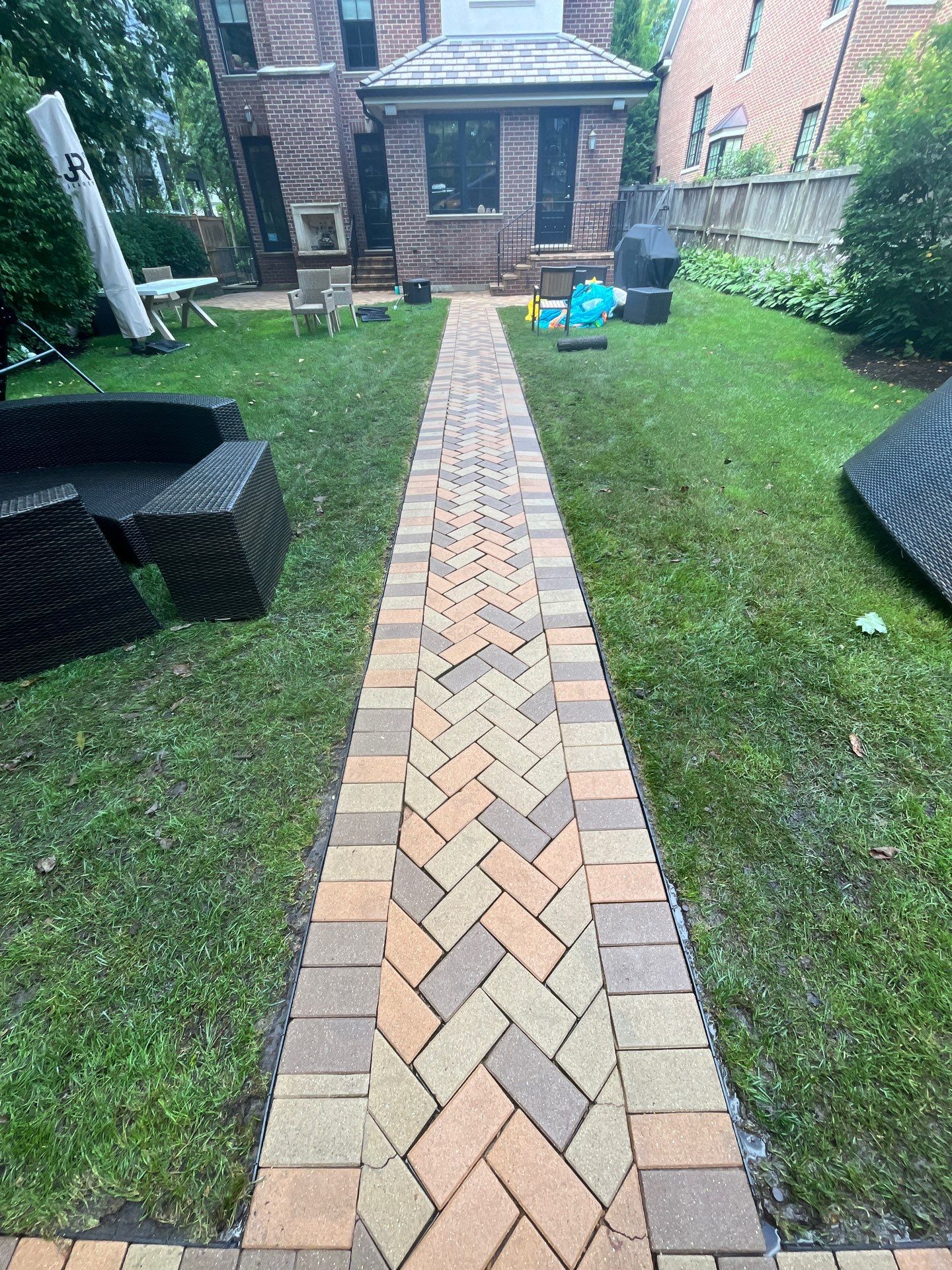 brick paver repair  using Structure bond Techniseal by Northern Power Washing LLC.