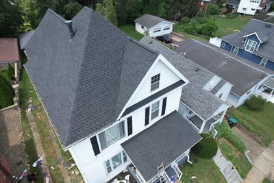 Residential Roofing Installation using GAF Timberline HDZ Charcoal