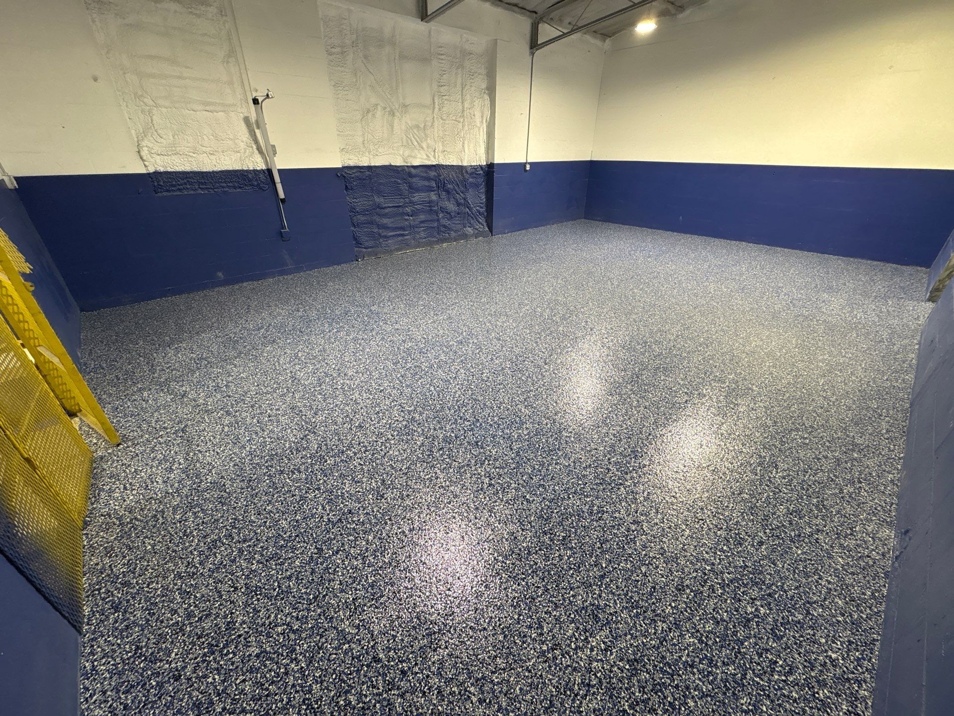 Commercial Floor Upgrade – Orbit Flake System Installation by Performance Floors & Coating