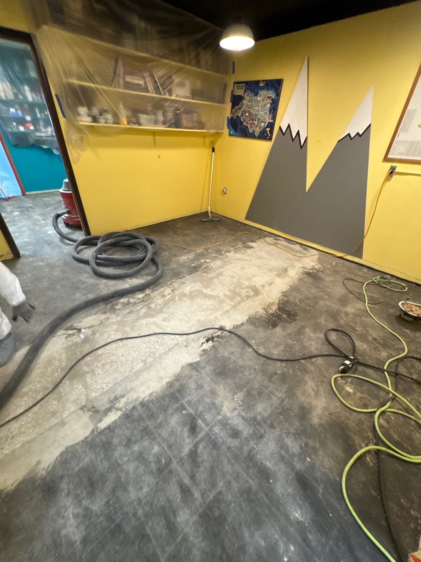 Epoxy Flooring Installation – Downtown Muskegon Commercial Space by Gordon Painting