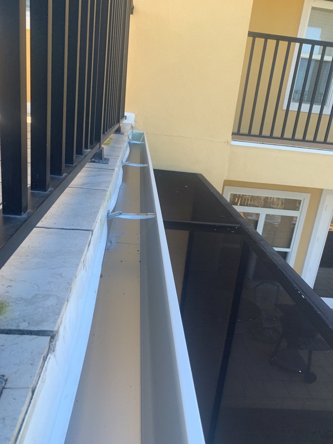 Three-Story Home Gutter Installation using K-Style Seamless Gutters by Gutter Professors