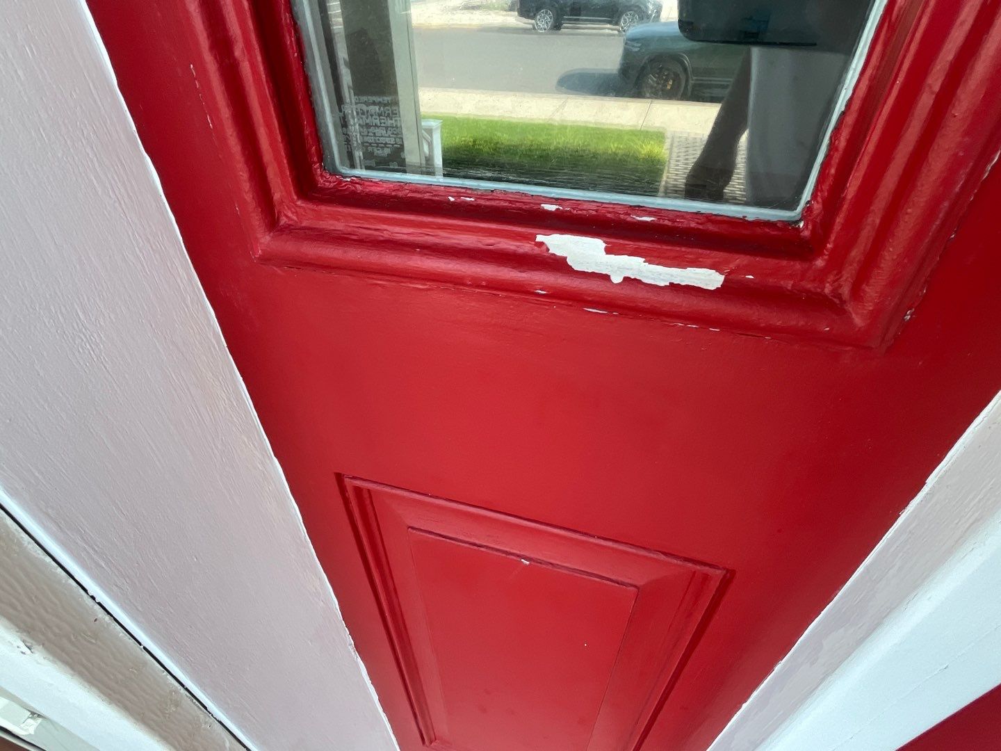 Front Door and Sidelight Refinishing and Painting in Avalon New Jersey by FreshCoat Works LLC