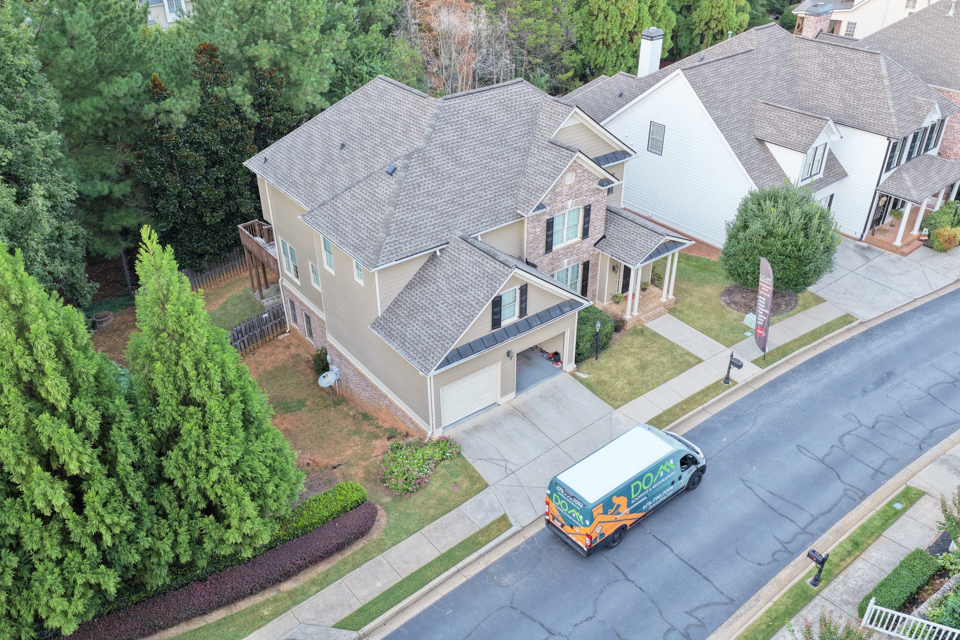 Olde Towne Parkway  Duluth Roof Replacement  by Dom Roofing & Restoration