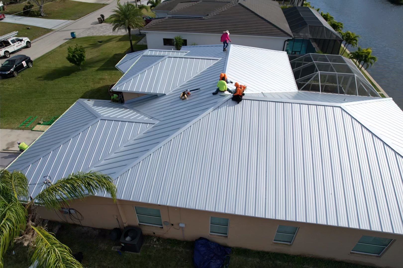 Residential Roofing Installation using Tri County Metal by 1st Class Roofing, Inc. 