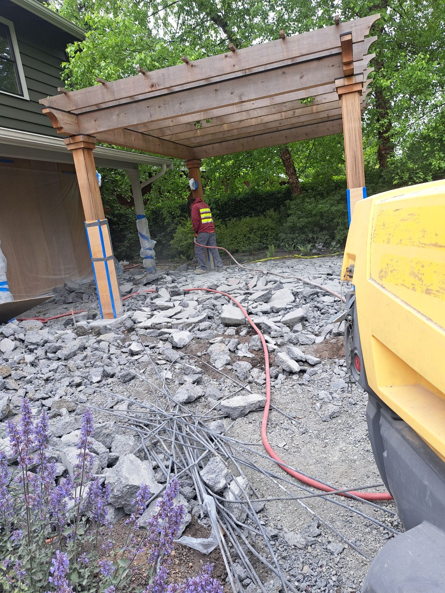 Concrete Driveway Makeover | Edmonds  by Jireh Asphalt & Concrete Inc 