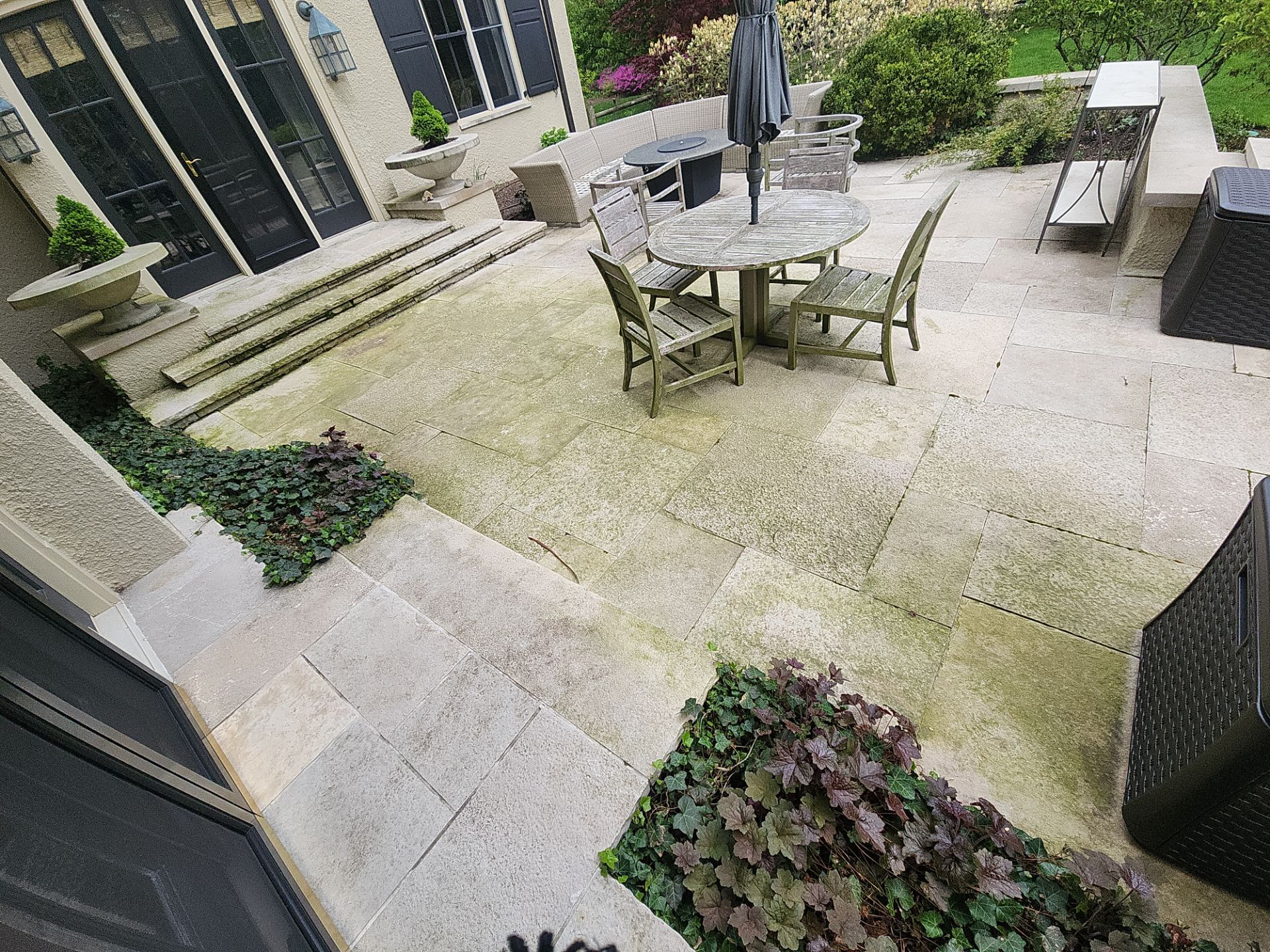 Natural Stone Surface Pressure Washing by Northern Power Washing LLC.