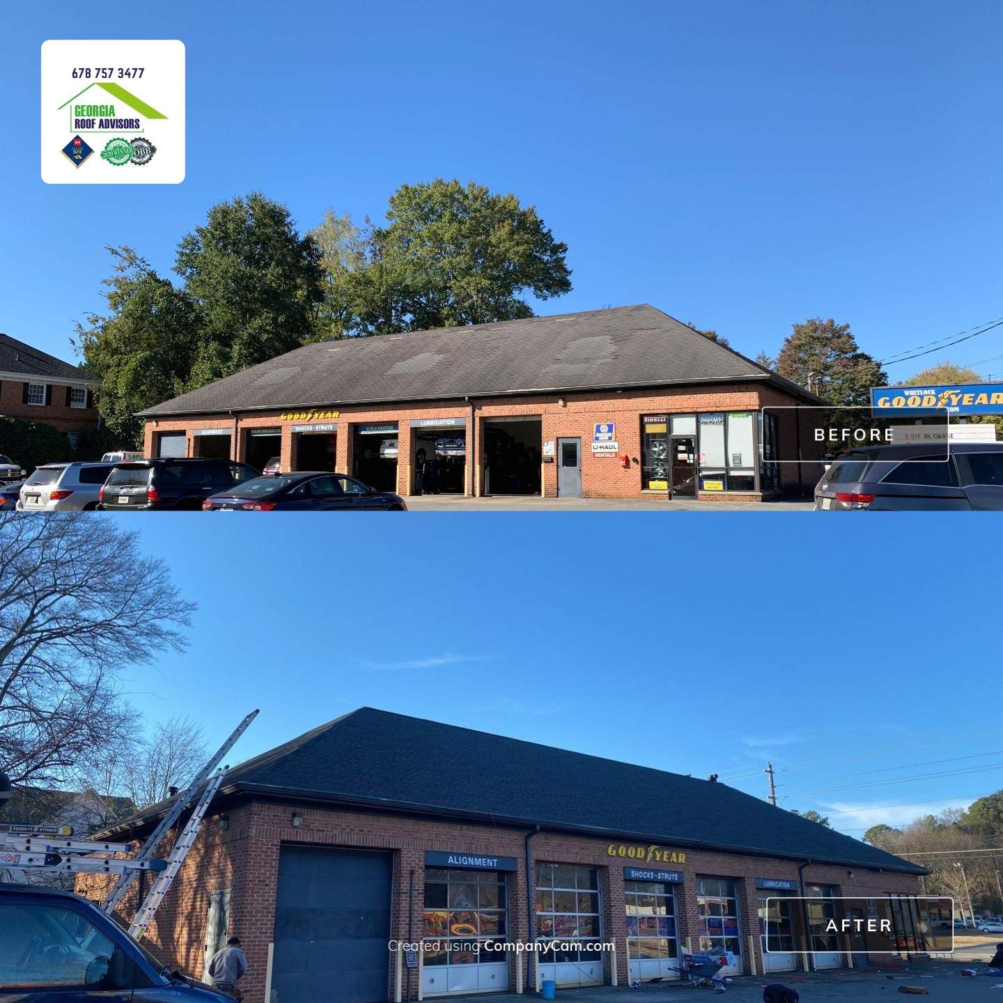 Commercial Roofing Installation weekend install for client by Georgia Roof Advisors