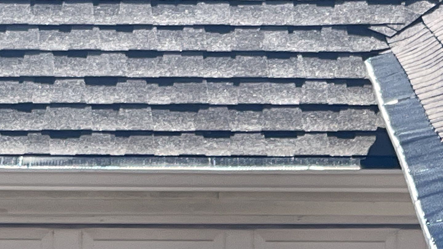 Major storm damage required full roof replacement along with other exterior repairs by First United Roofing & Construction