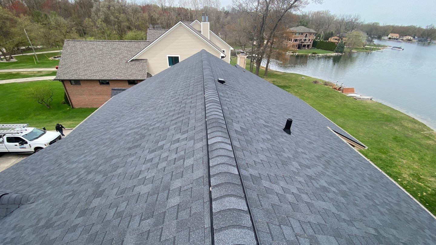 Roof Replacement  Certainteed Landmark Moire Black  by Bloomfield Construction & Restoration