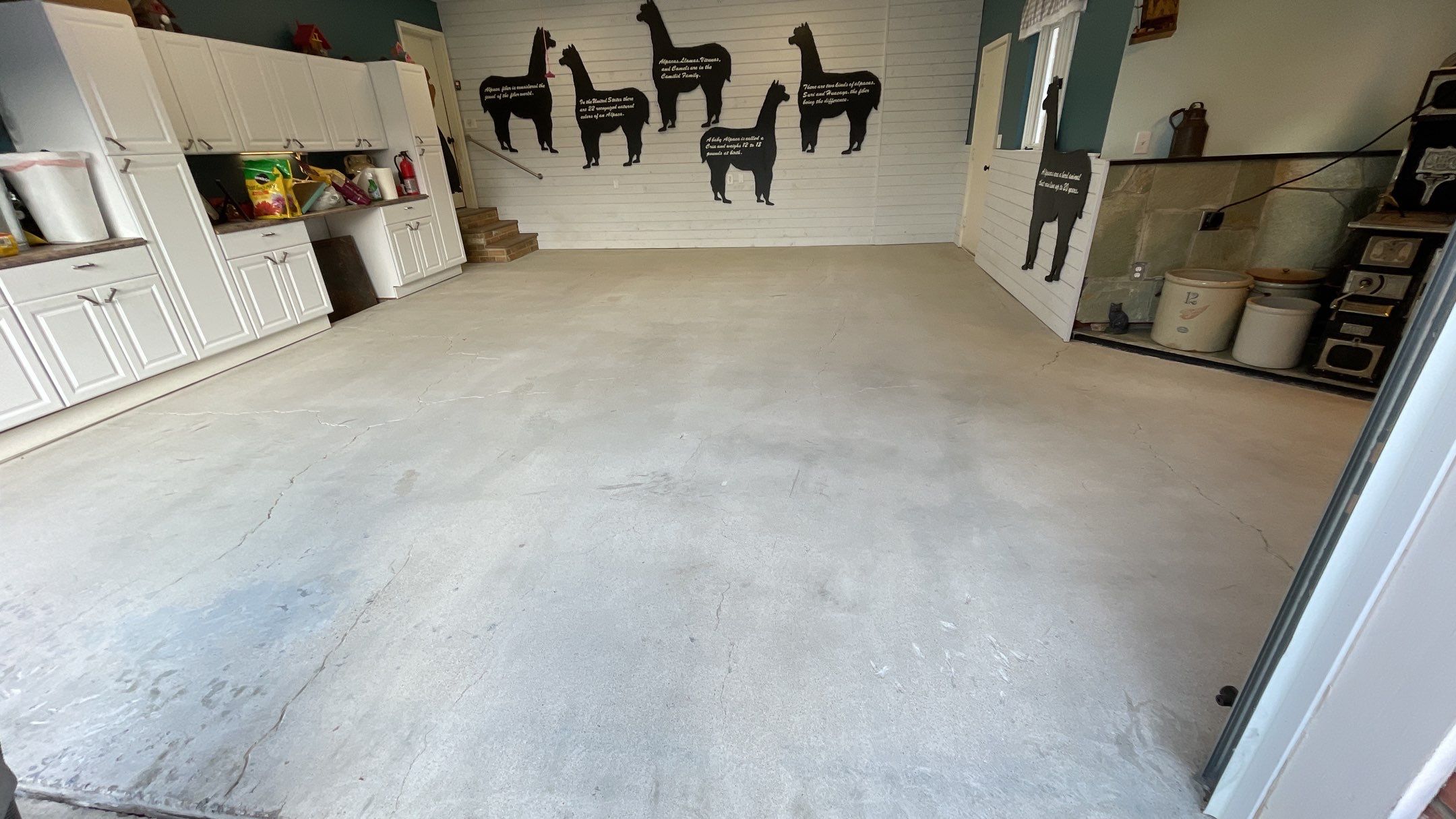 Garage Transformation using Slate Stone and the Penntek Evolution System by Croc Coatings, LLC