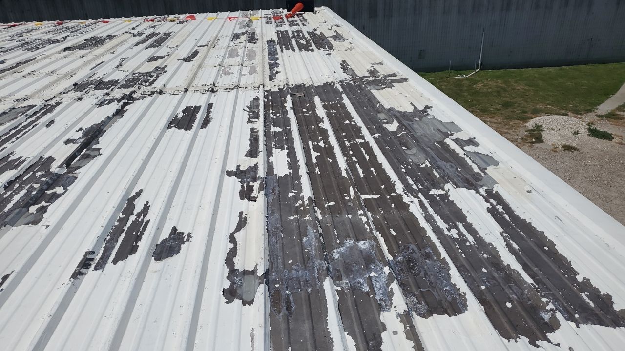 Commercial Roofing Installation using GAF 10 Year Acrylic System by Lighthouse Roofing