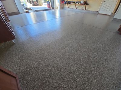 Garage Transformation using Pebble Beach