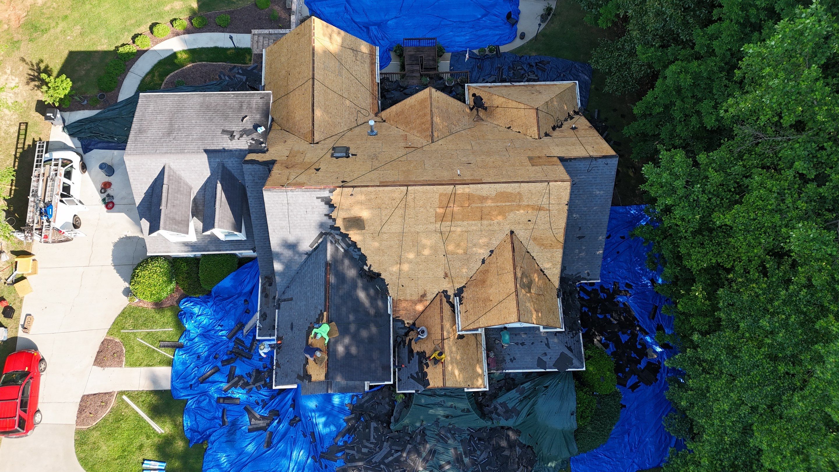 Insurance Paid Architectural Shingle Roof Replacement for Simpsonville Residence by Roofers LLC