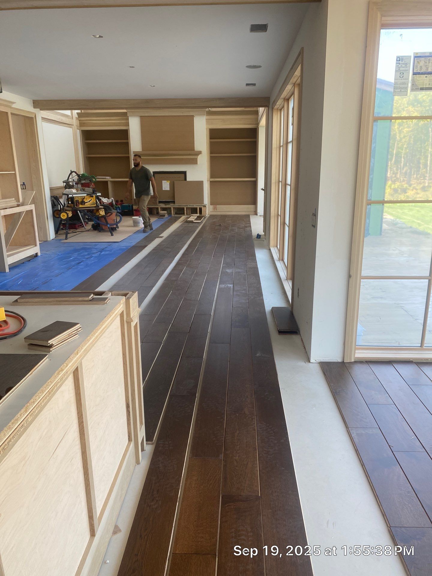 Stunning Ada Brownstone - Custom Staircase, Pattern Floor by RTBaldwin Hardwood Floors