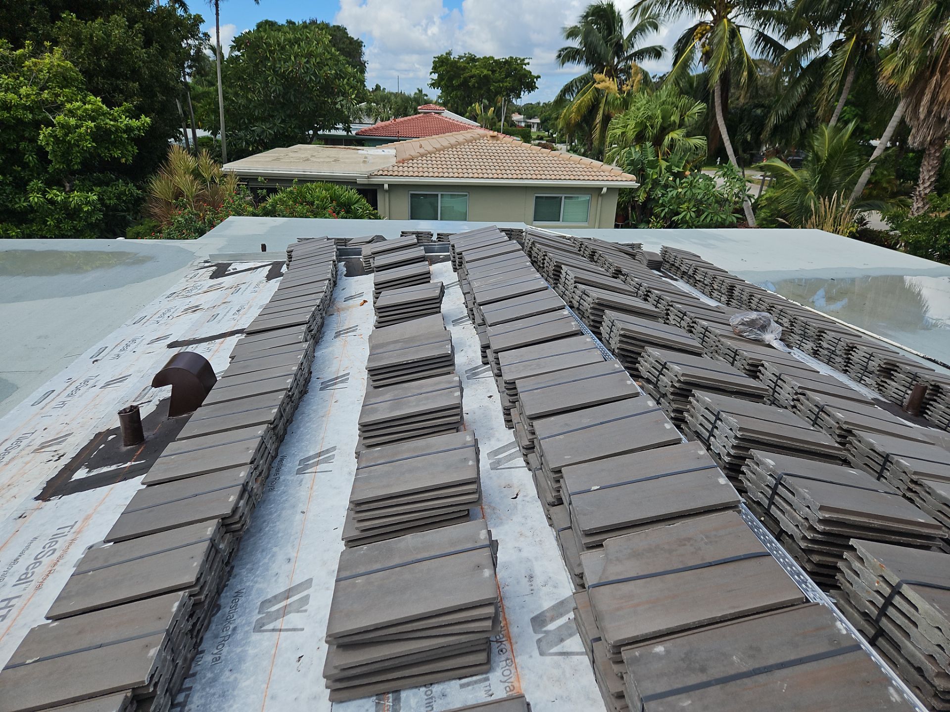 Residential Roofing Installation using WestLake Roofing Tile by BLUES BROTHERS ROOFING