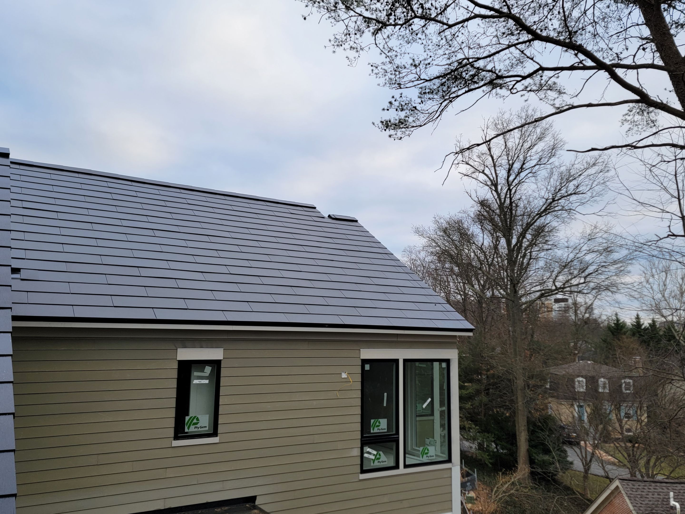 New Construction Tesla Solar Roof by American Home Contractors