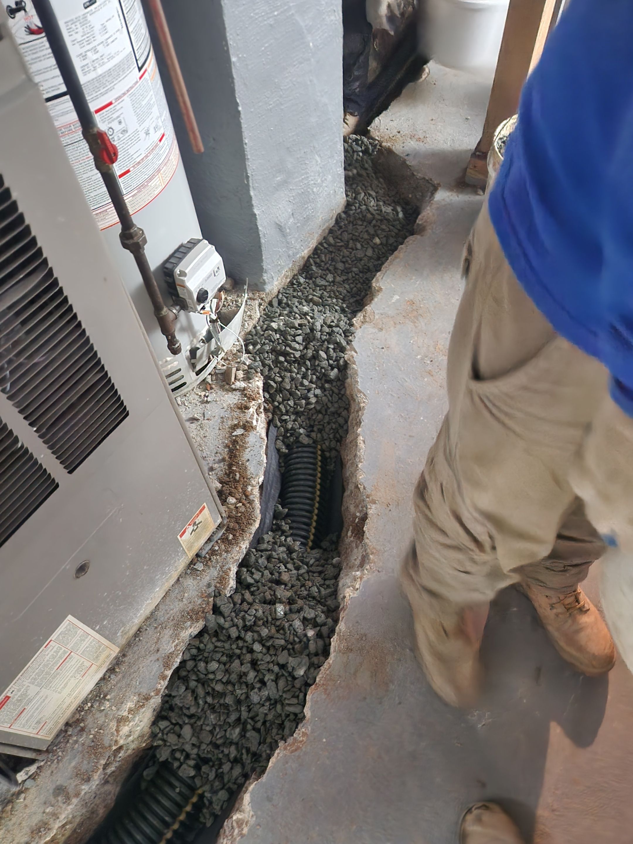 Interior French Drain River Edge NJ by Pure Service Pro, LLC 
