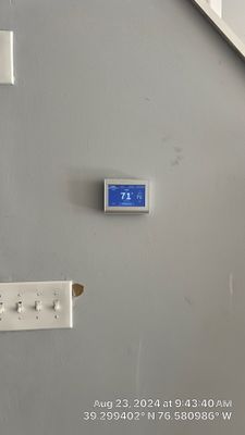 Smart thermostat Project in Baltimore, MD