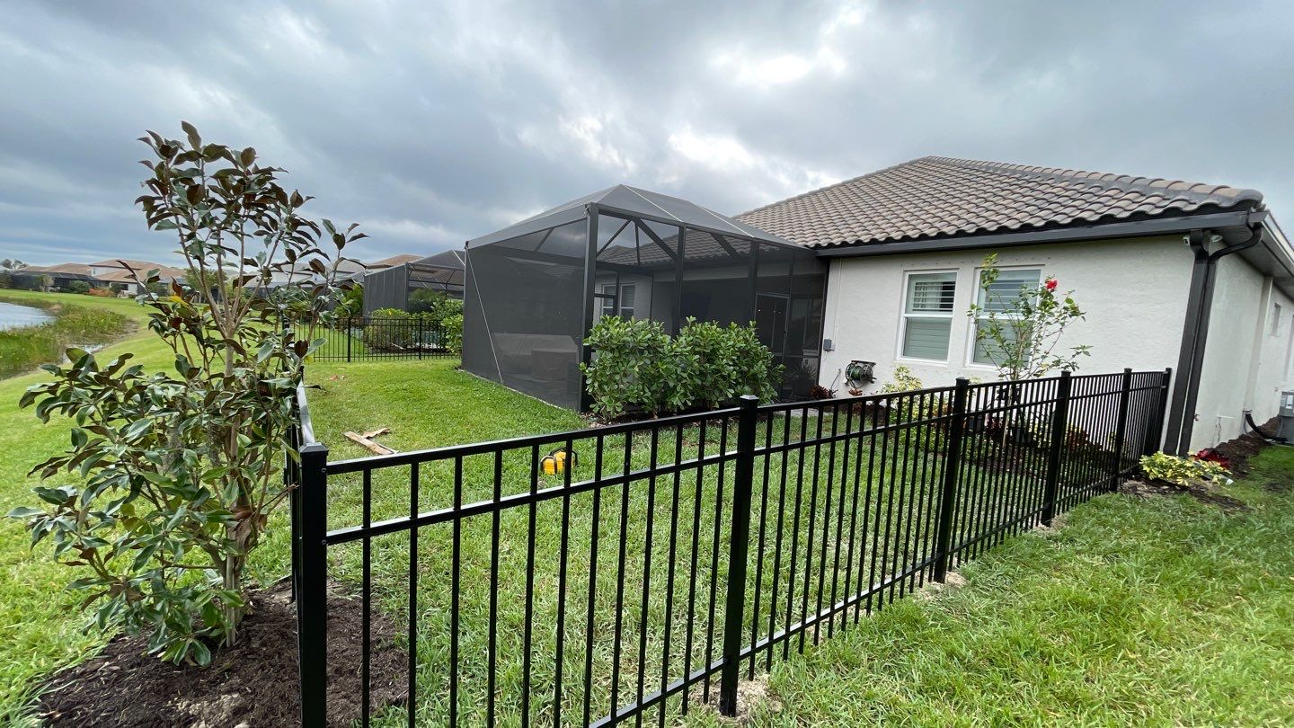 Aluminum Fence Installation using 3 Rail Aluminum Fence by Asap fence and gates, LLC