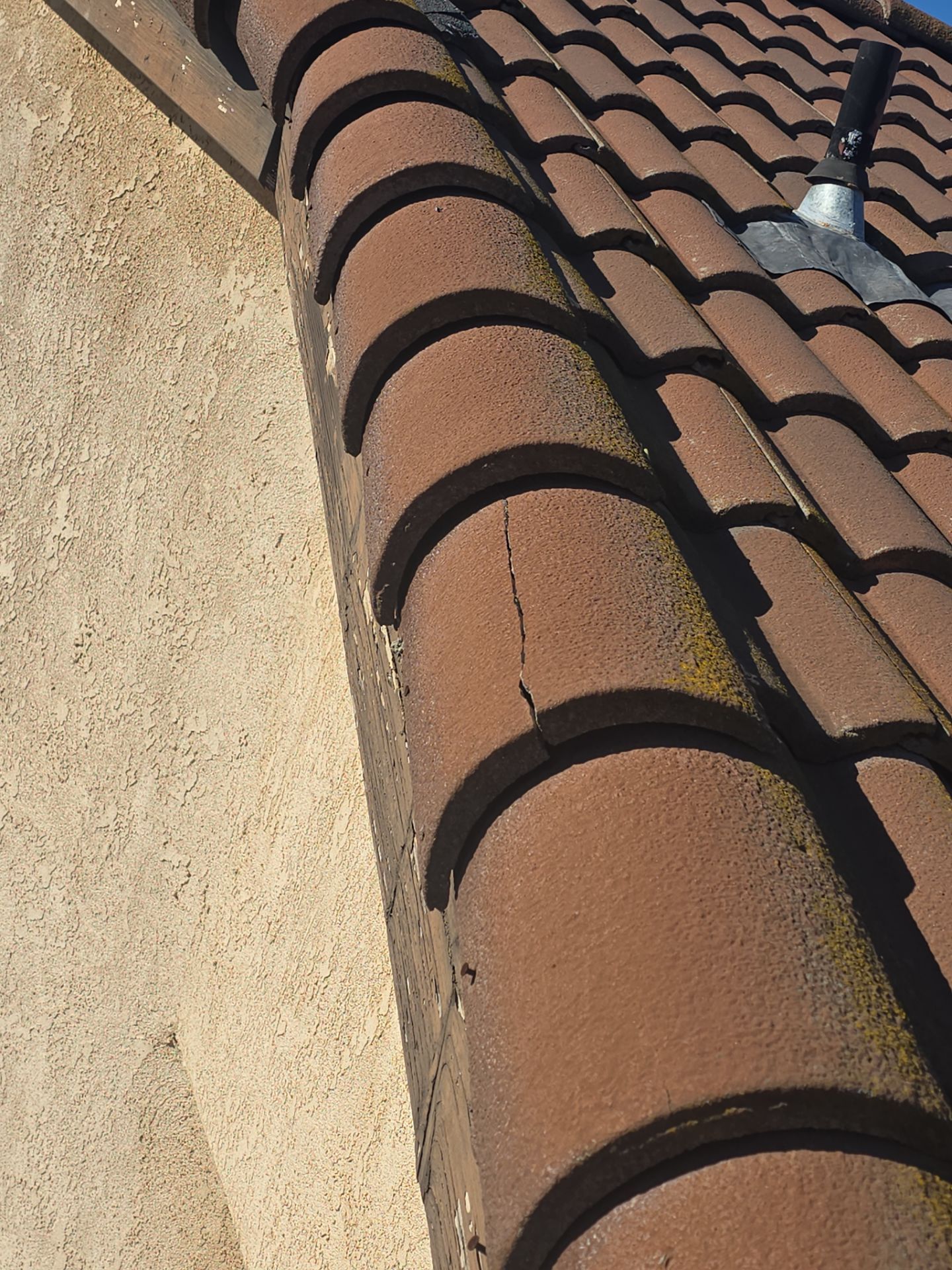 Tile Roof repair by Grandmark Service Company