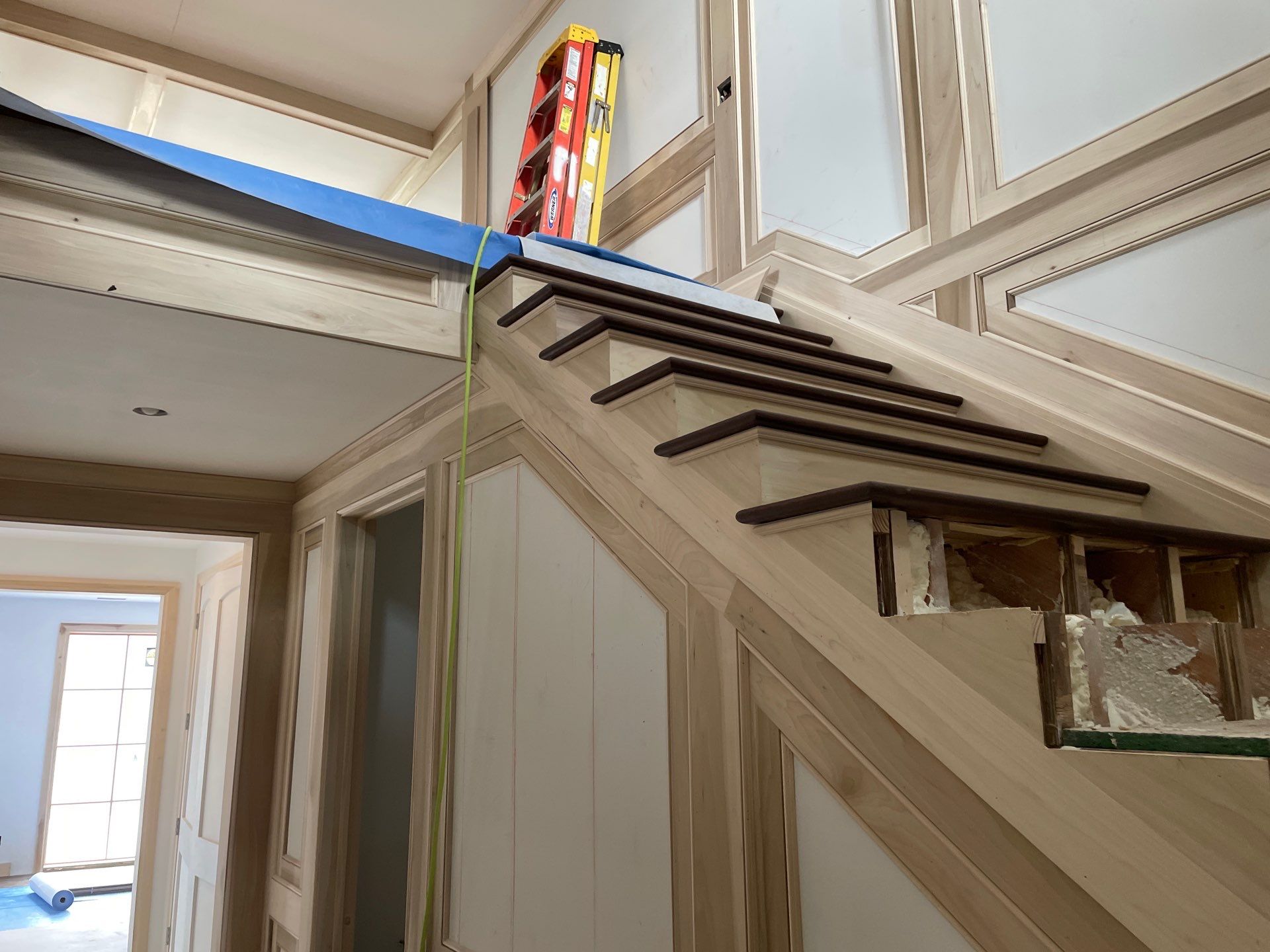 Stunning Ada Brownstone - Custom Staircase, Pattern Floor by RTBaldwin Hardwood Floors