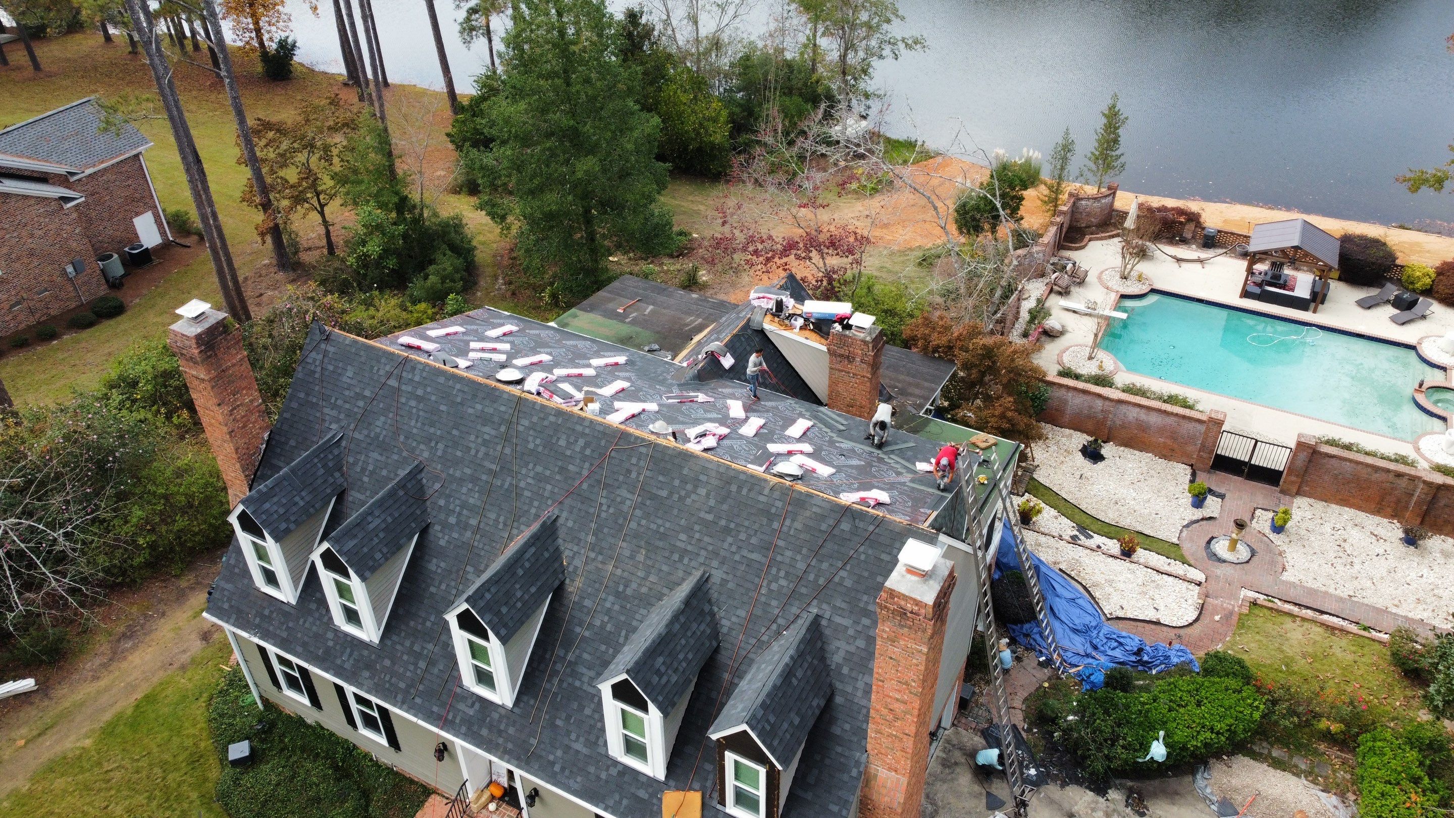 Roof Replacement using Owens Corning Oakridge Architectural Shingles by Midlands Roofing & Exteriors