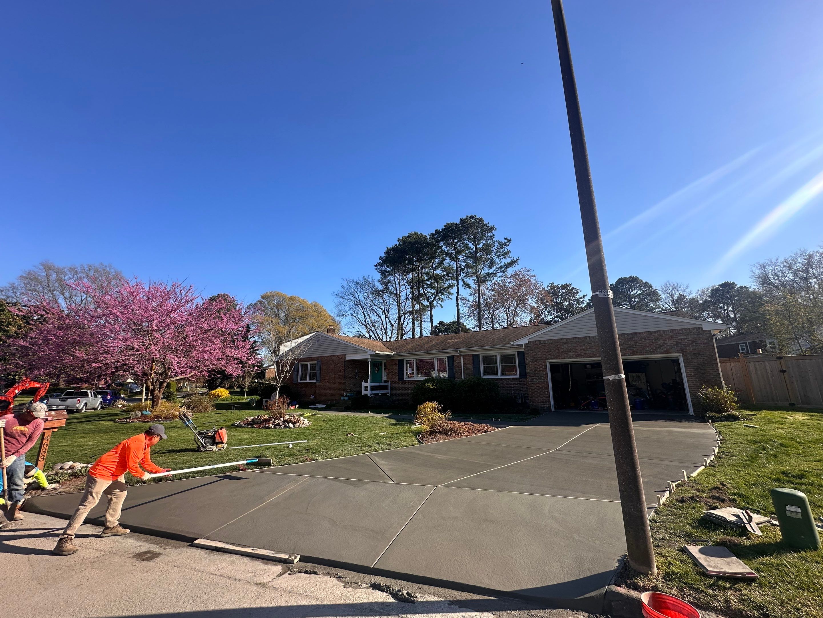 Project in Virginia Beach by Sam The Concrete Man Virginia Beach