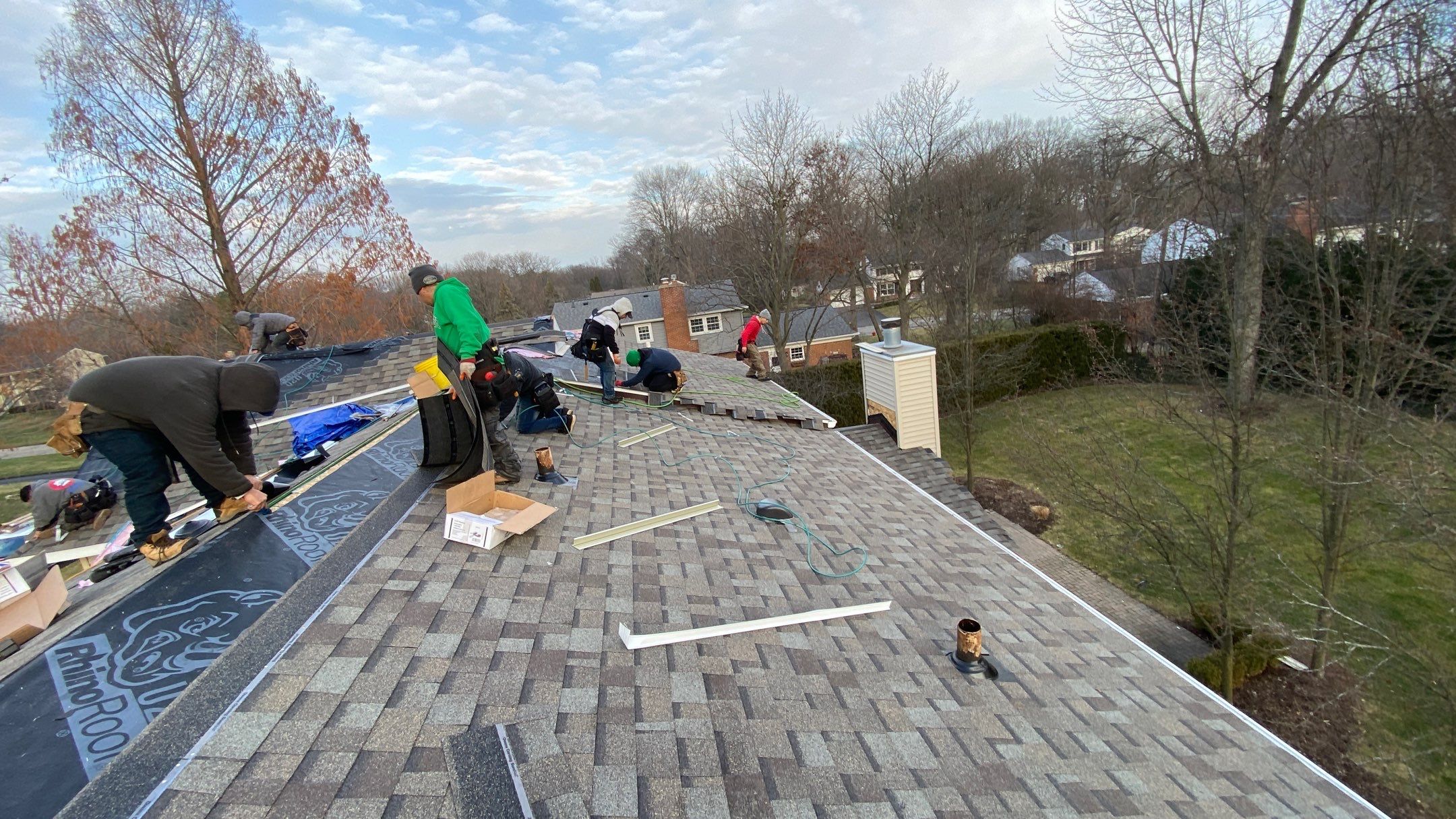 Residential Roofing Installation using Owens Corning Driftwood by 180 Contractors