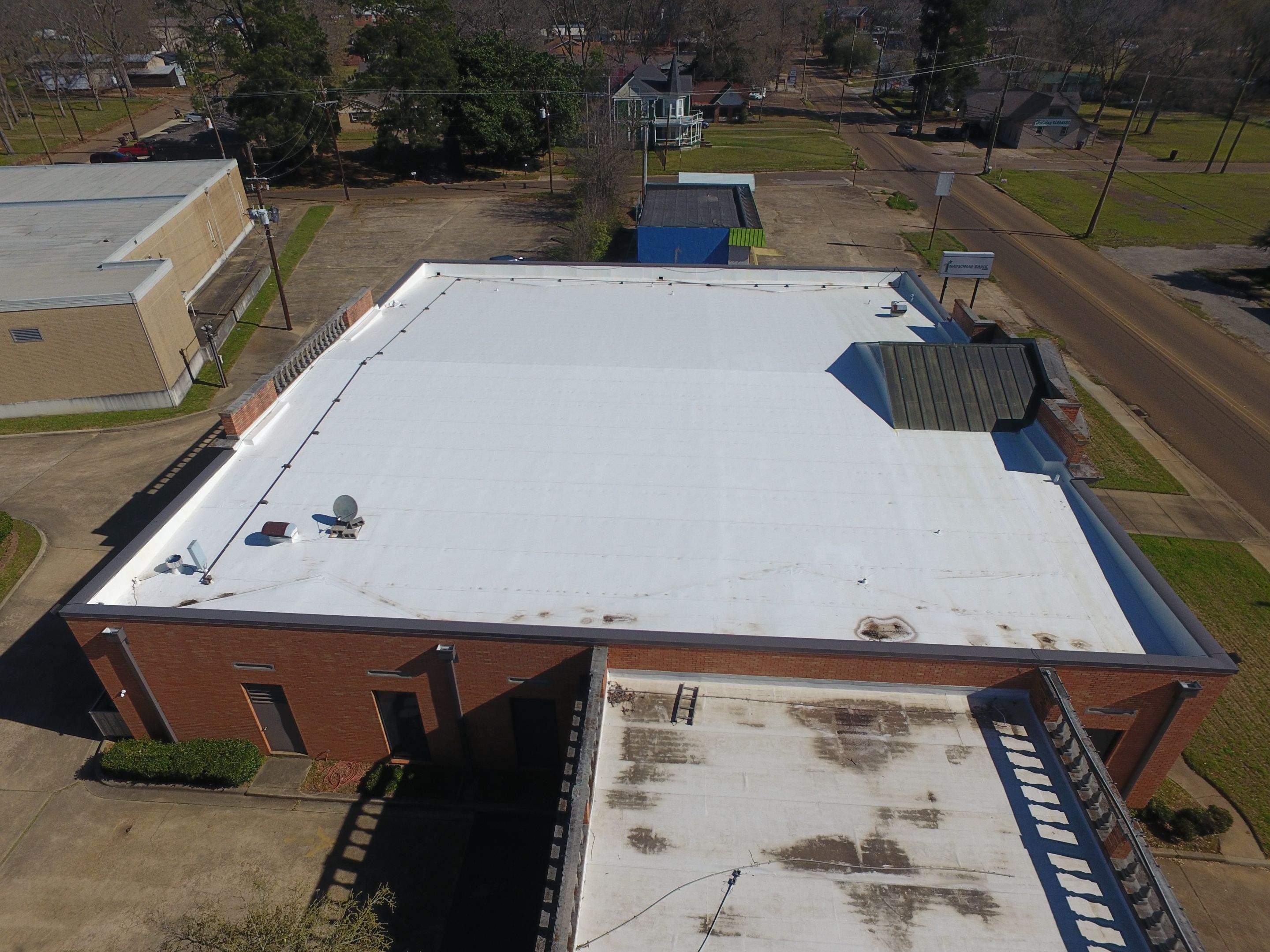 Commercial Roofing Installation using 50 mil PVC by Hostetler Roofing
