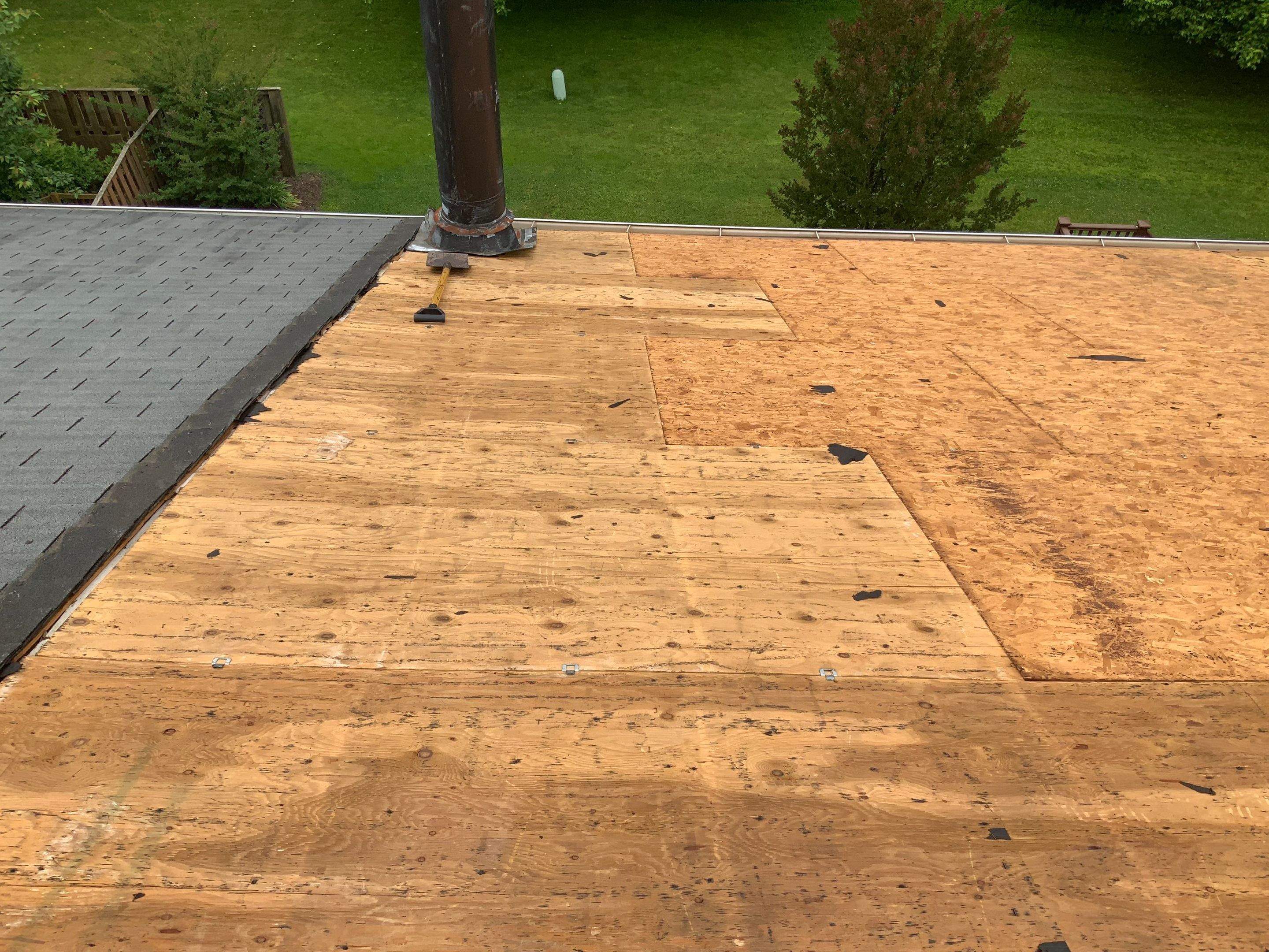 Residential Roofing Installation using XT-25 Color Moire Black by Alpha Design Services