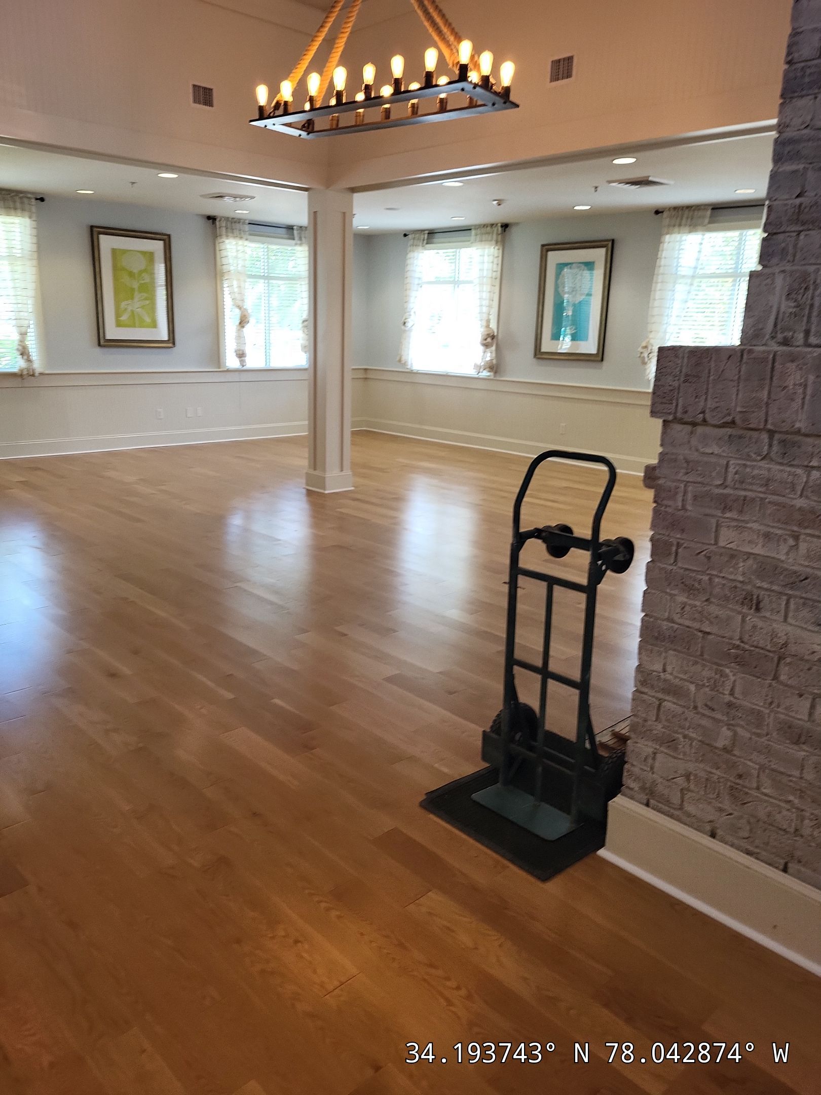 Brunswick Forest Fitness Center Commercial Flooring & Cabinet Remodel in Leland, NC by RGR Construction and Roofing, LLC