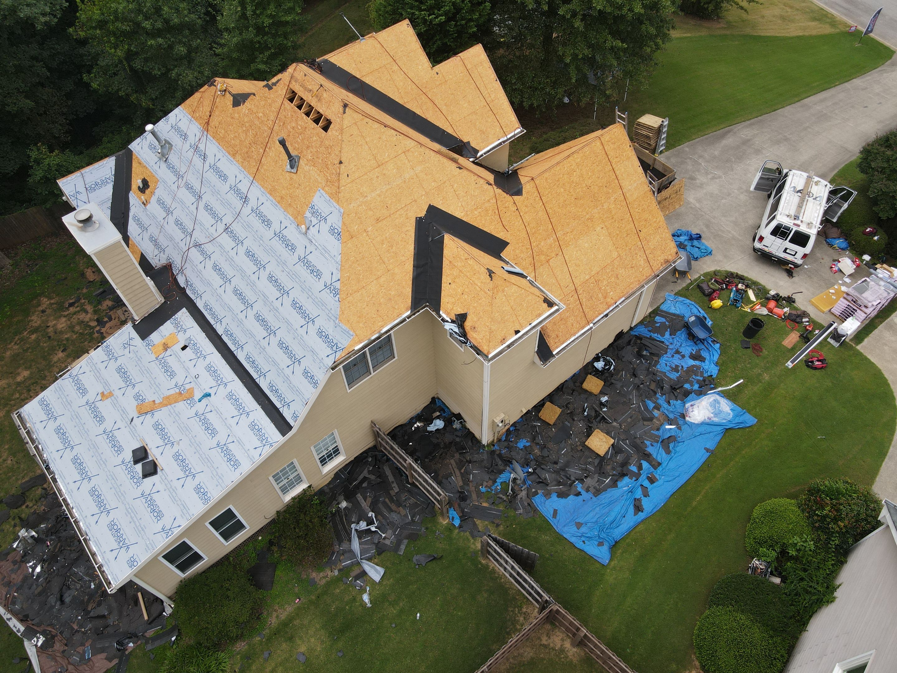 Residential Roofing Installation using Owens Corning by Inspector Roofing and Restoration