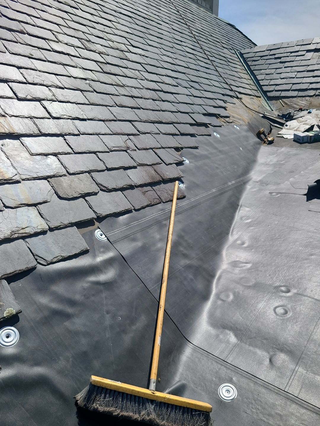 Lorton: EPDM Flat Roof with Partial Slate Replacement by RM Banning, Inc.
