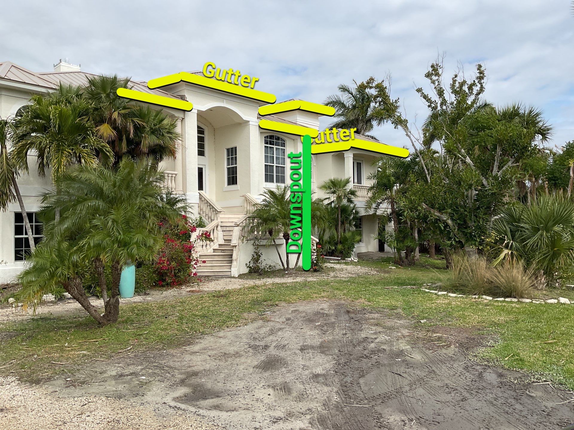 Commercial Gutters for Resorts in Sanibel FL by Gutter Professors