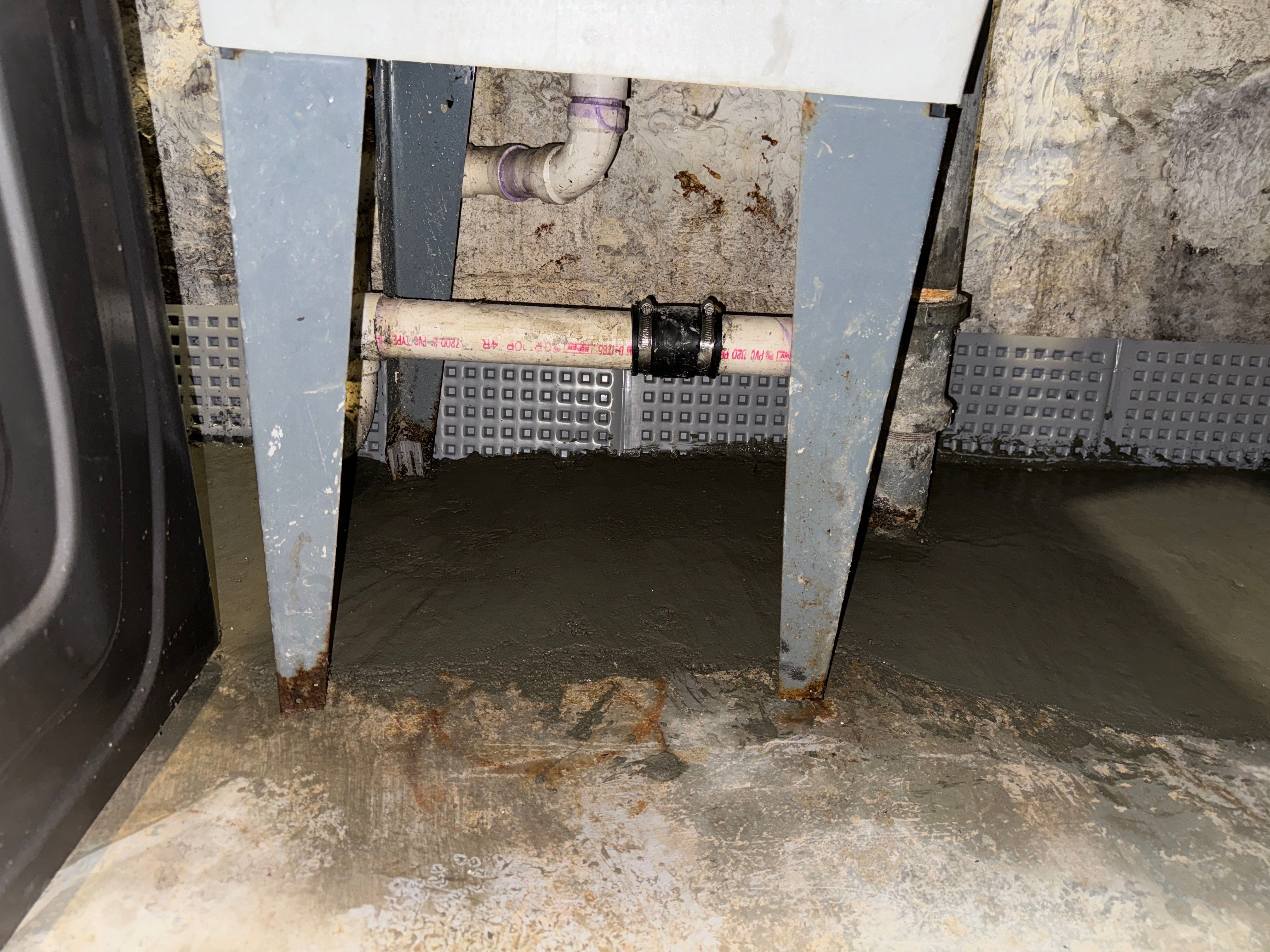 Interior French Drain & Mold Remediation Little Falls NJ by Pure Service Pro, LLC 