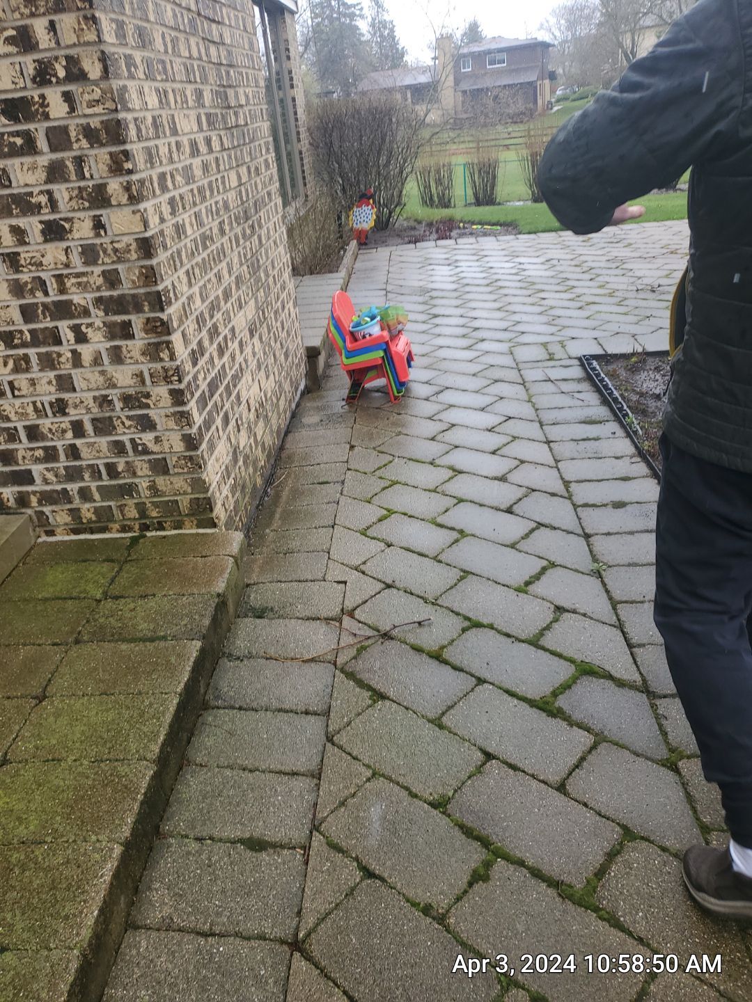 Brick paver clean, sand and seal.  using Surebond SB-1300 by Northern Power Washing LLC.