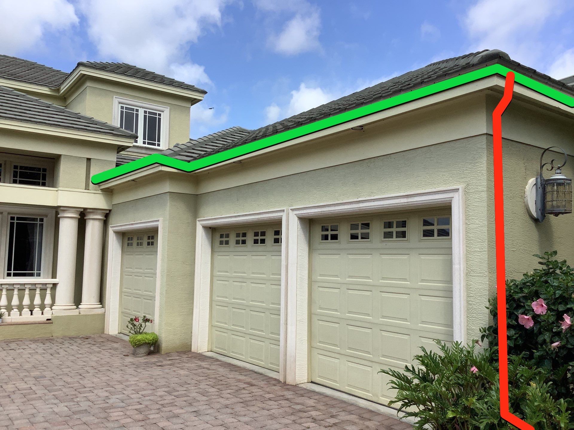 Gutter Project 7 inch seamless gutters using Cameo Gutters in Sarasota FL by Gutter Professors