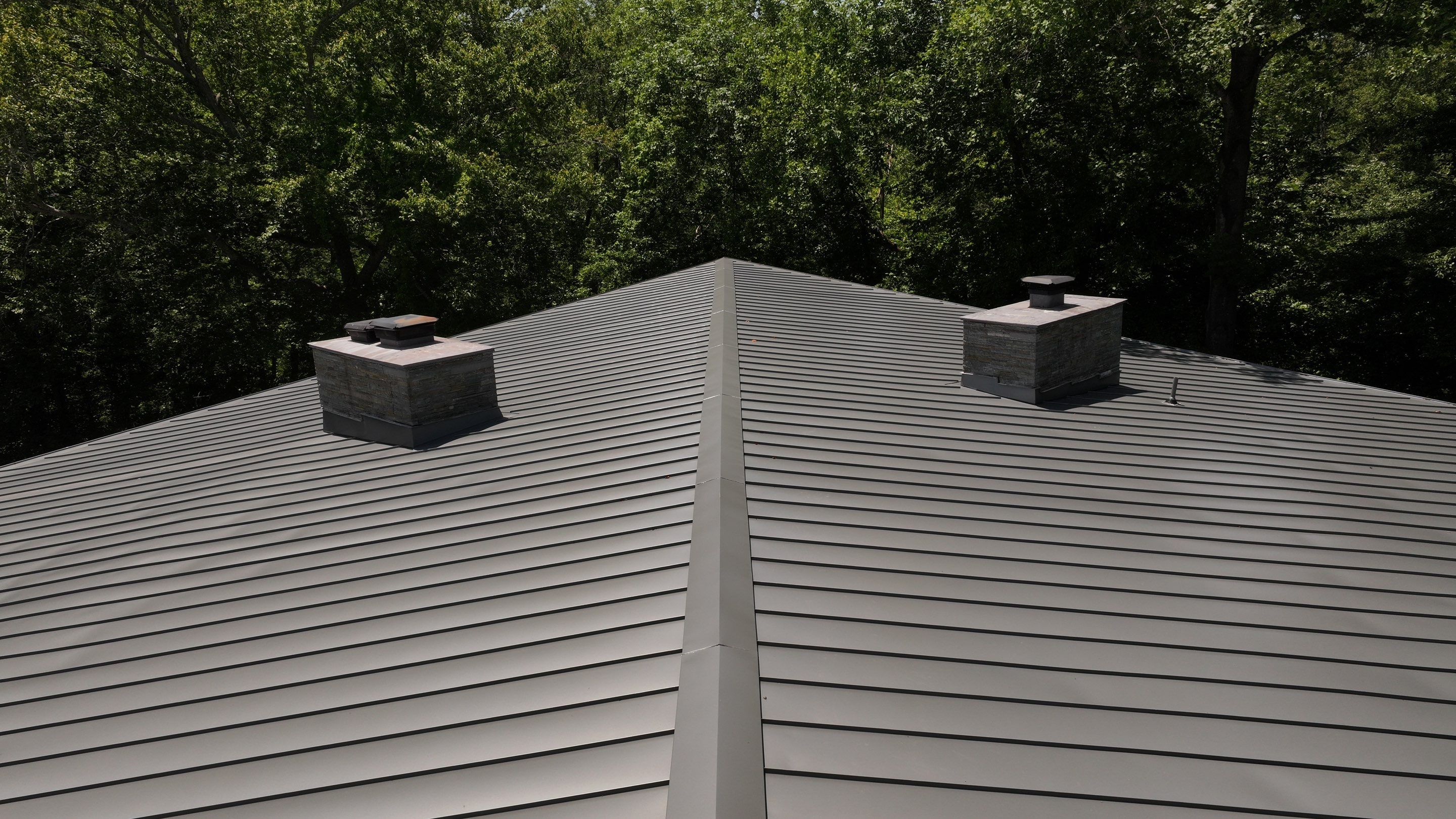 Modern Standing Seam Metal Roof Installation in McLean by American Home Contractors