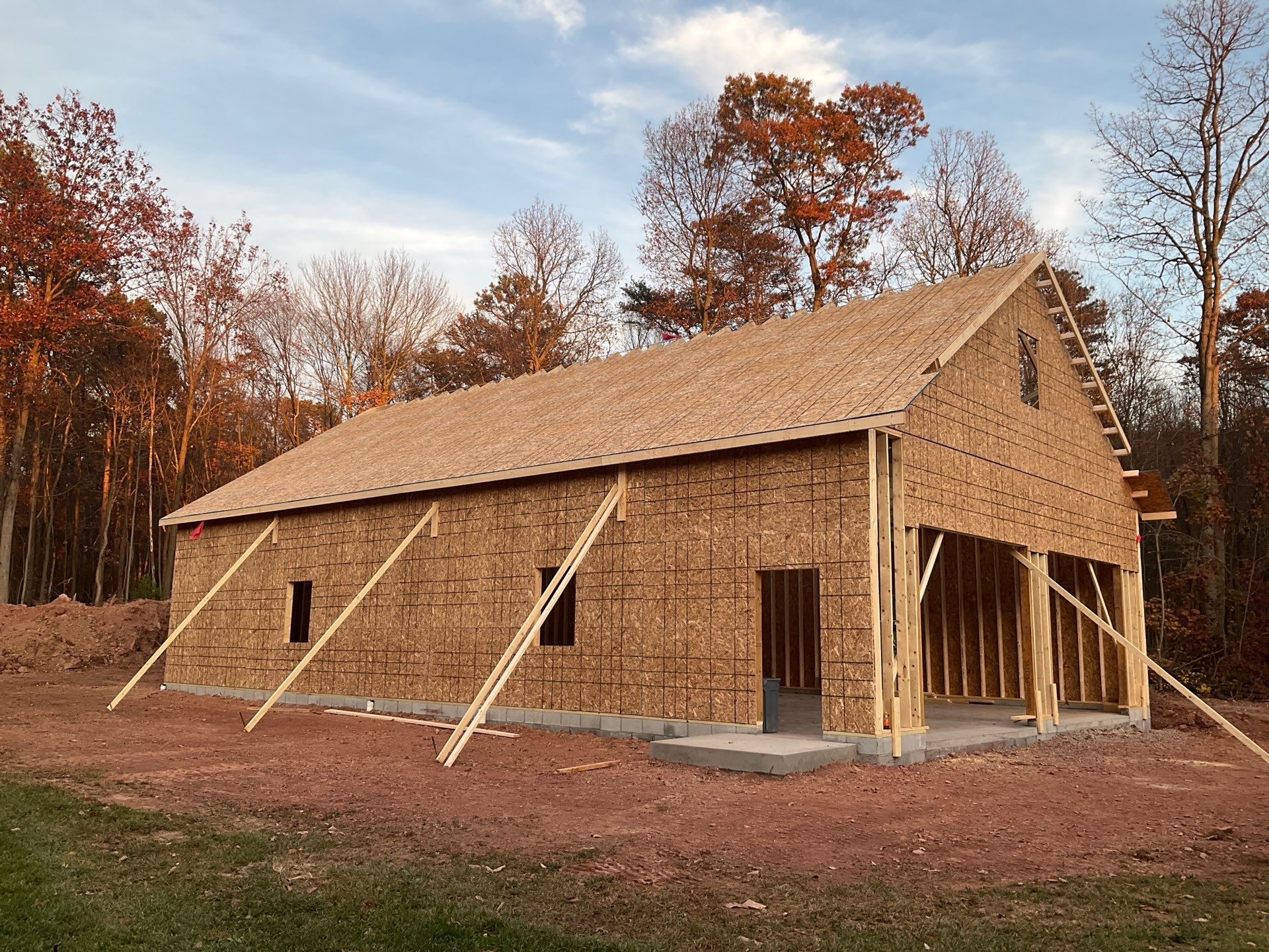 Custom Two-Story Garage with Finished Upper Leve by Esh Builders