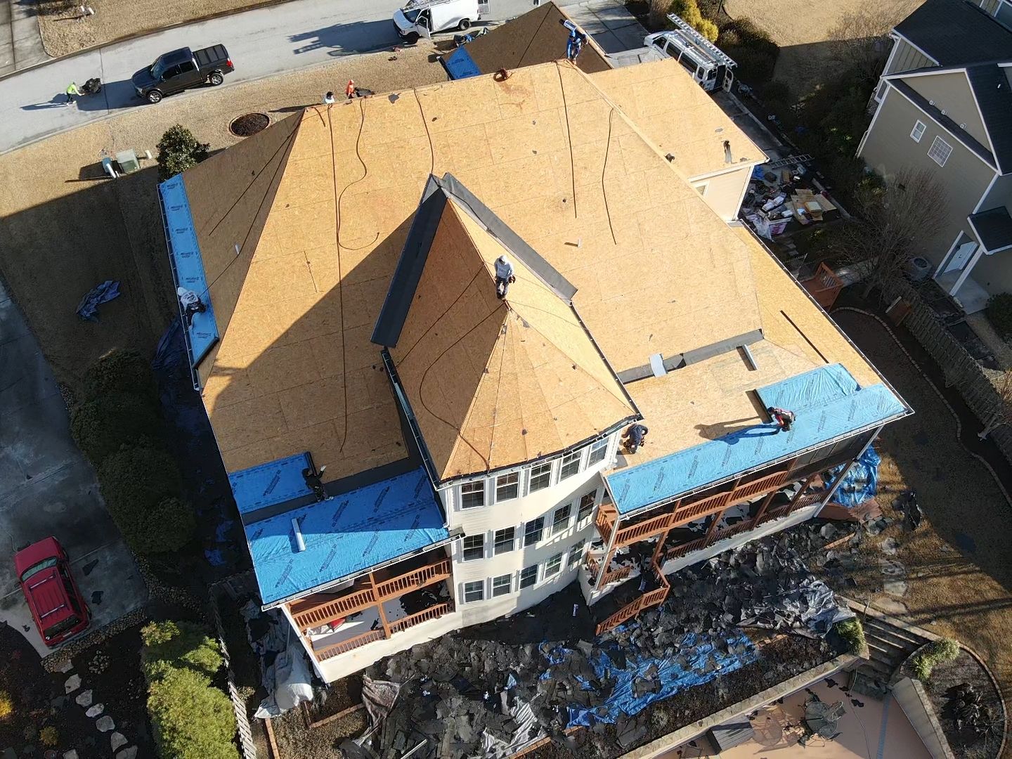 Residential Roofing Installation using Owens Corning by Inspector Roofing and Restoration