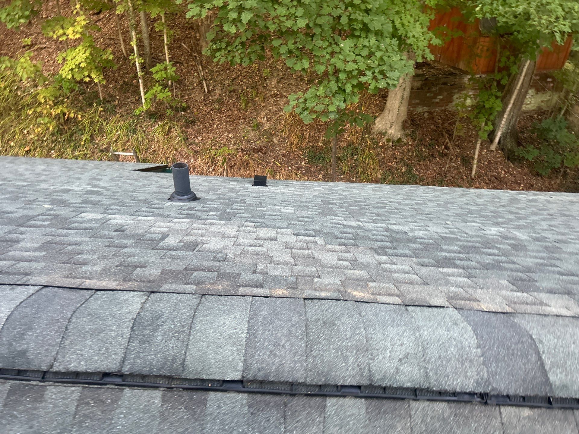 Residential Roofing Installation using GAF Timberline HDZ Williamsburg Slate by Rainstoppers Roofing